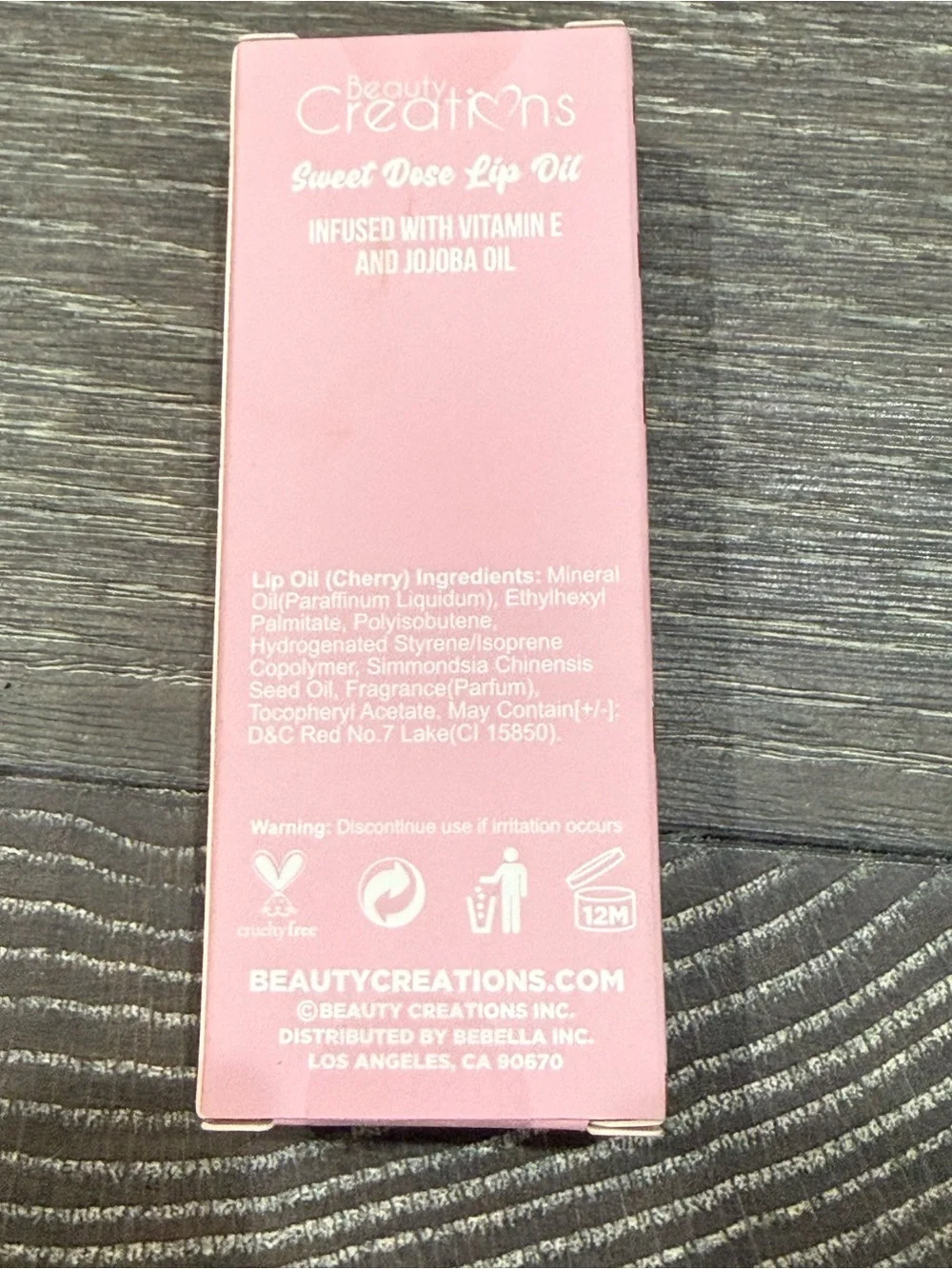 NWT Beauty Creations Sweet Dose Cherry Lip Oil